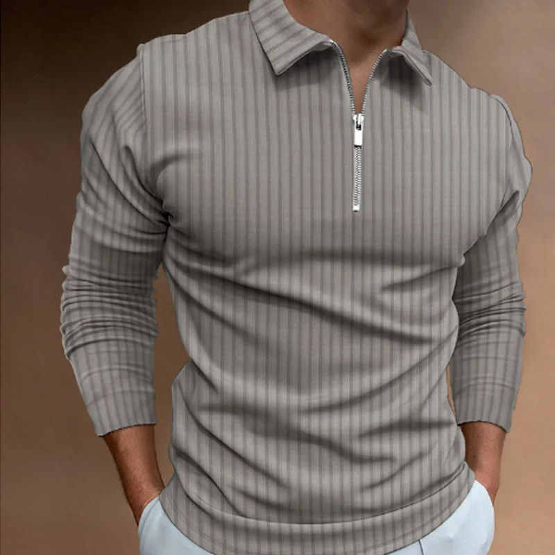 Men'S Polo Formal Wear - Męska koszulka polo w paski z