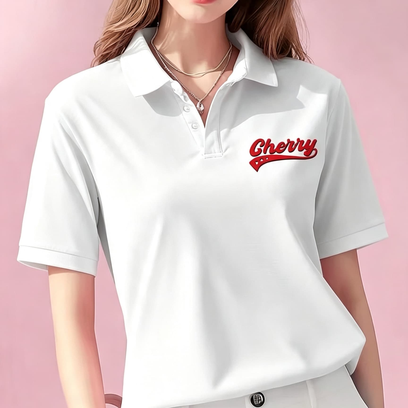Men'S Polo Formal Wear - Casualowa biała unisexowa koszulka polo z