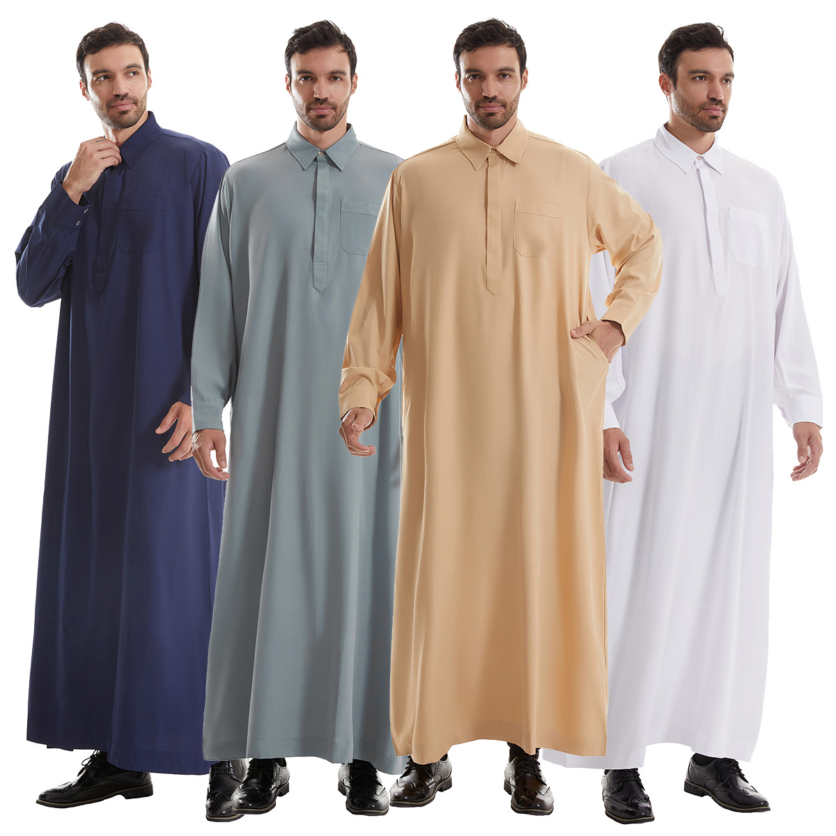 Arabic Formal Wear Men - Męska Jubba Thobe Długa Koszula Męska