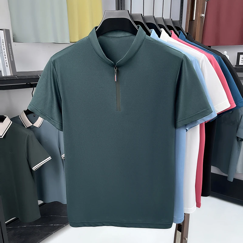 Men'S Polo Formal Wear - Męska elegancka koszula biznesowa z krótkim