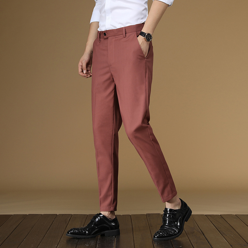 Letnie spodnie garniturowe Męż – Men Formal Wear In Summer recenzja i cena
