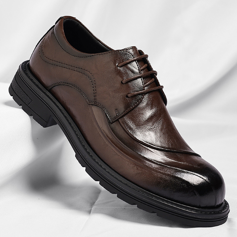Brązowe, postarzane, skórzane, – Formal Wear For Men In Wedding recenzja i cena