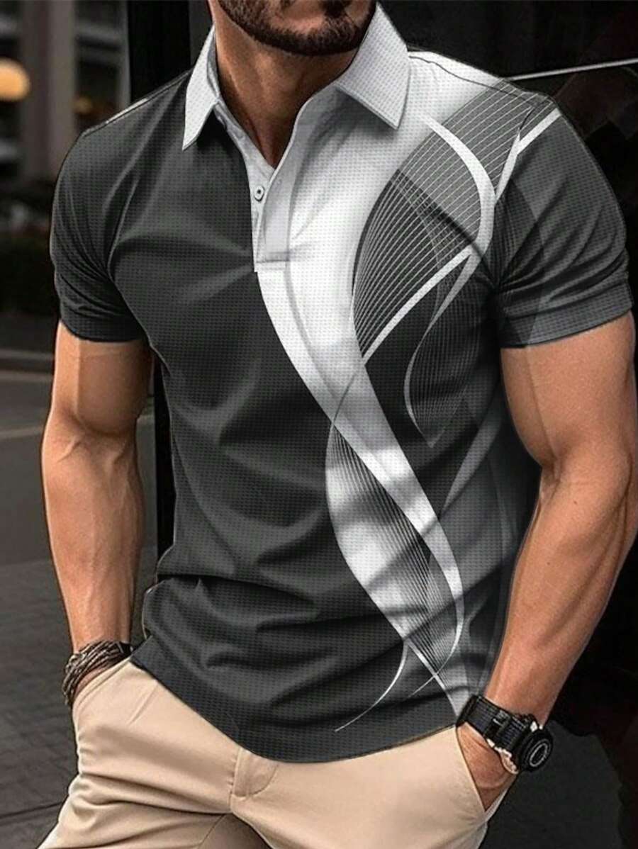 Męska koszulka polo z krótkim  – Men'S Polo Formal Wear recenzja i cena