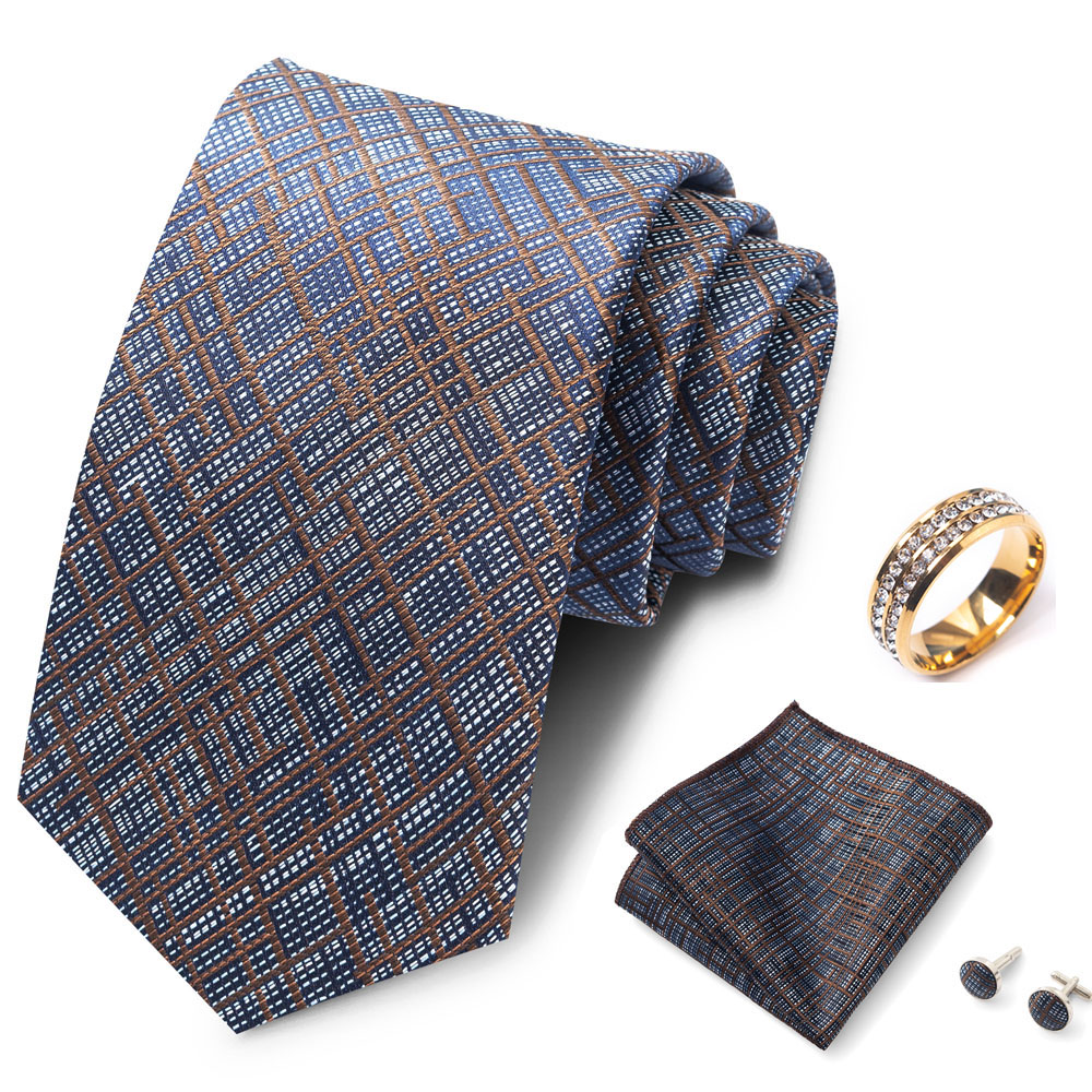 Męski zestaw krawatów w paski, – Formal Wear For Men In Wedding recenzja i cena
