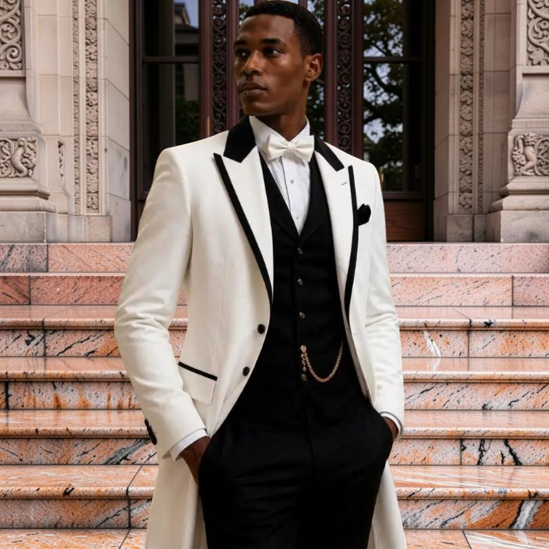 3-częściowe garnitury ślubne m – Men Formal Wear Jacket recenzja i cena