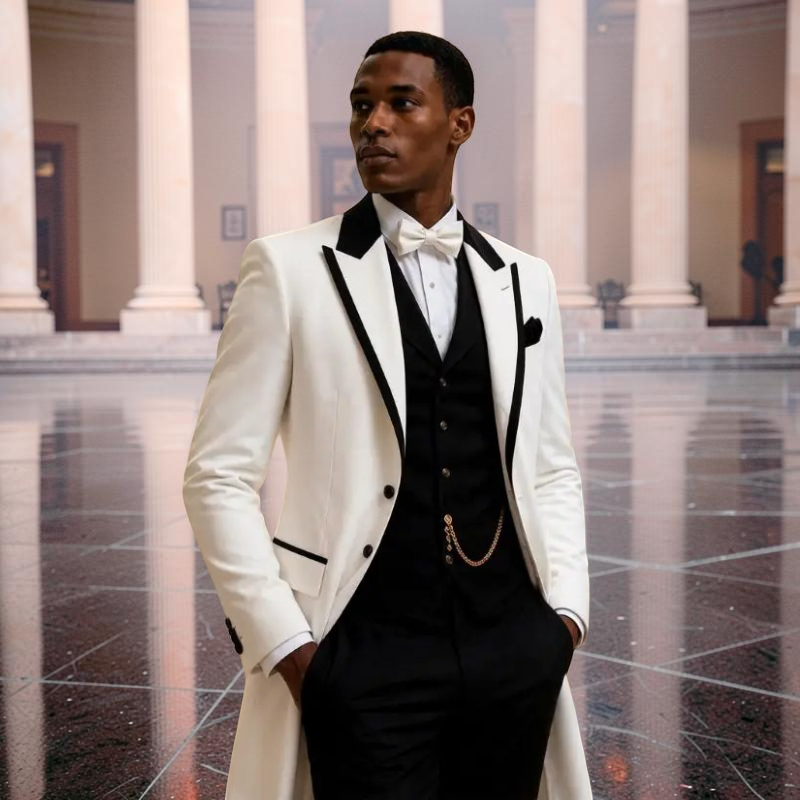 3-częściowe garnitury ślubne m – Men Formal Wear Jacket recenzja i cena