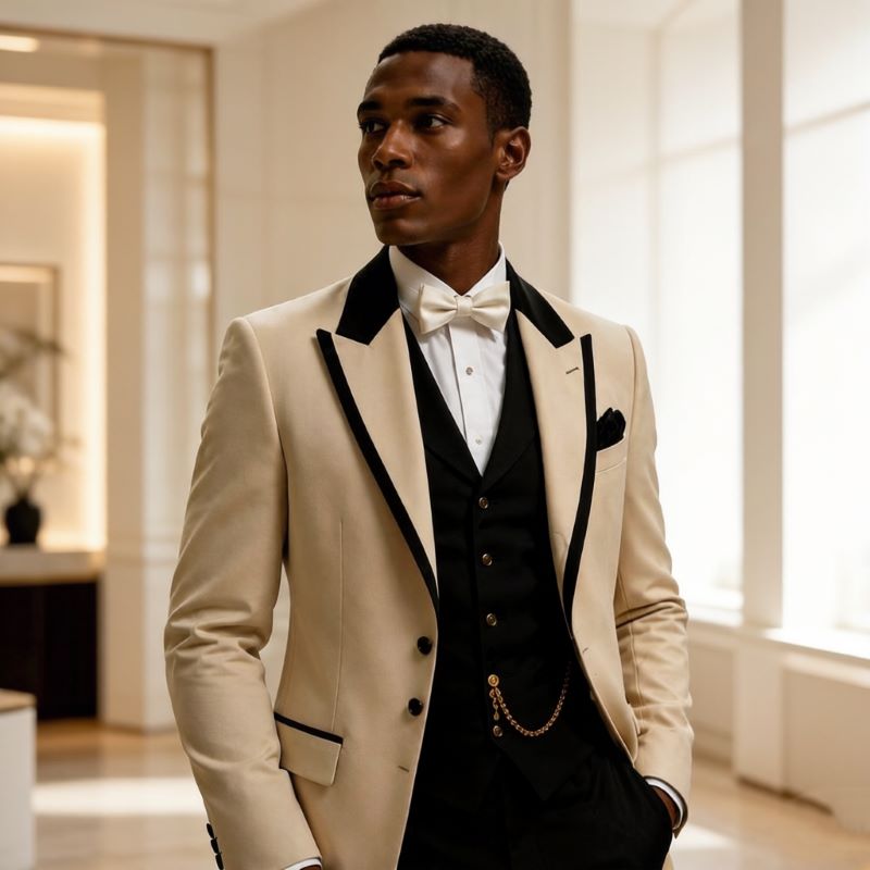 3-częściowe garnitury ślubne m – Men Formal Wear Jacket recenzja i cena