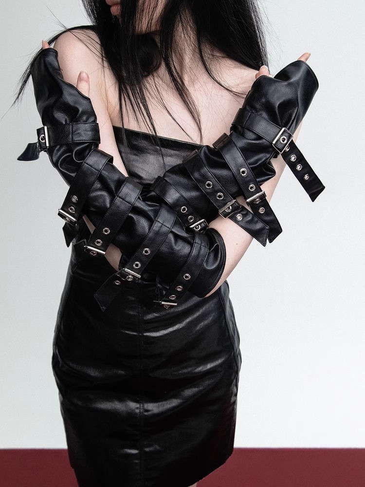 Damskie modne czarne matowe rę – Formal Glove Leather recenzja i cena