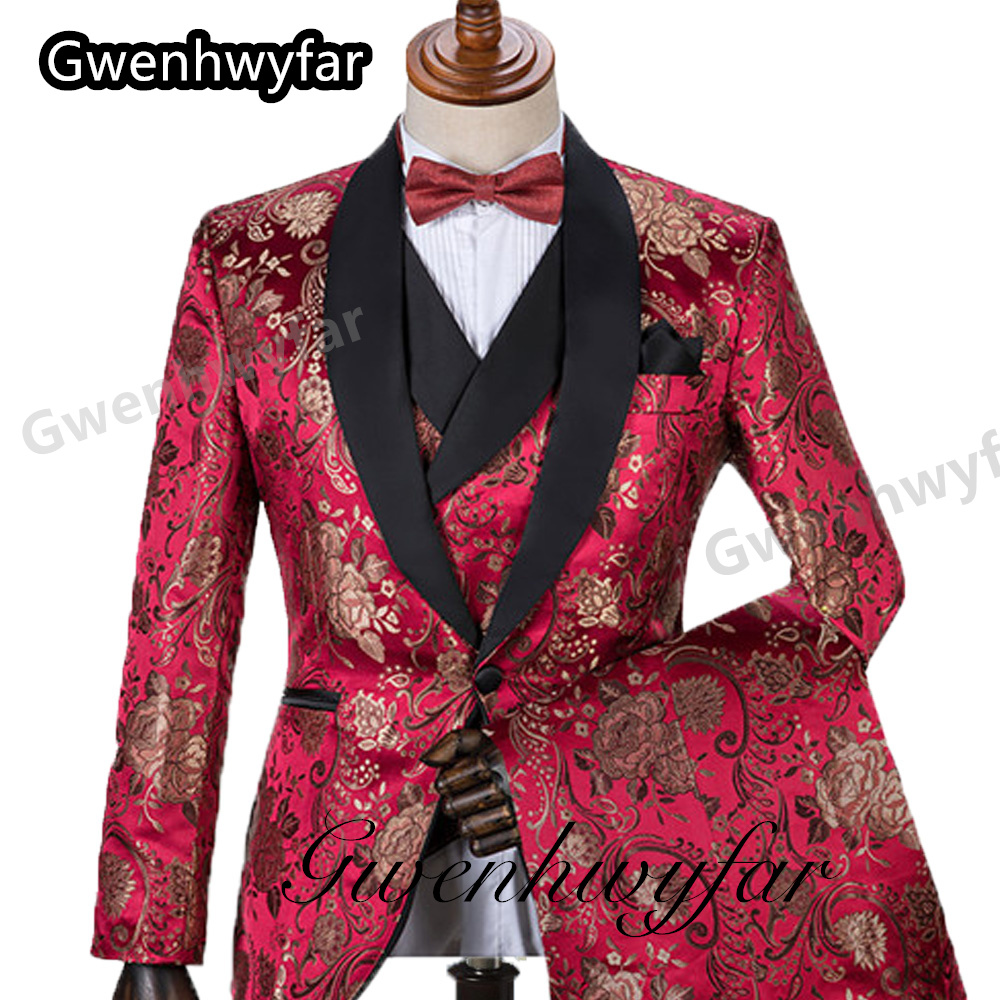 Gwenhwyfar Wzorzyste Garnitury – Men Formal Wear Jacket recenzja i cena