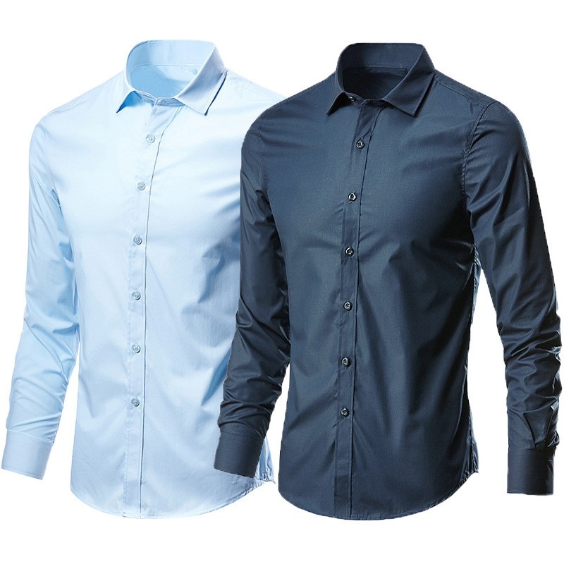 Czarna bawełniana koszula wizy – Men Formal Wear All Black recenzja i cena
