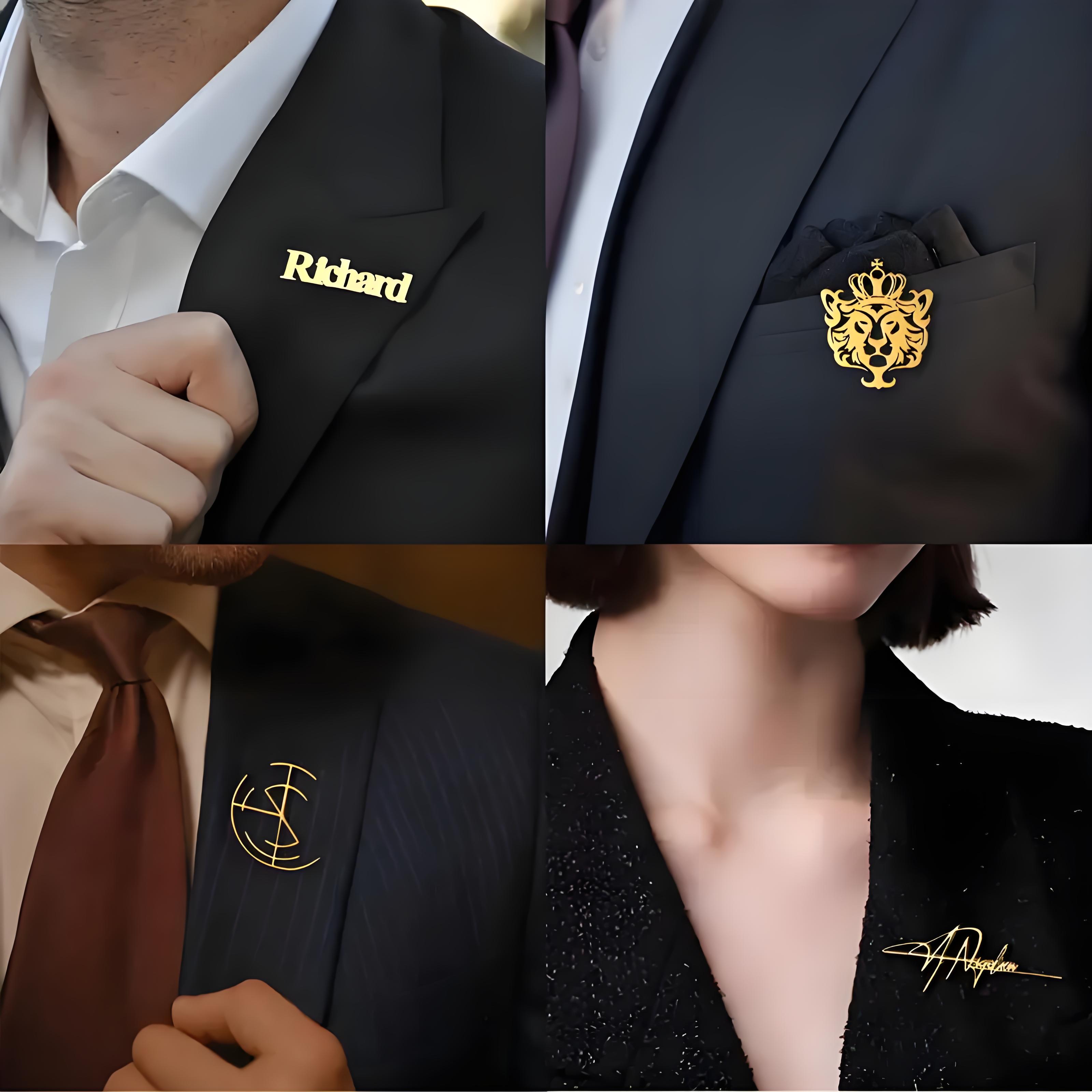 Luksusowy zestaw broszek z wła – Men'S Formal Wear Jewelry recenzja i cena