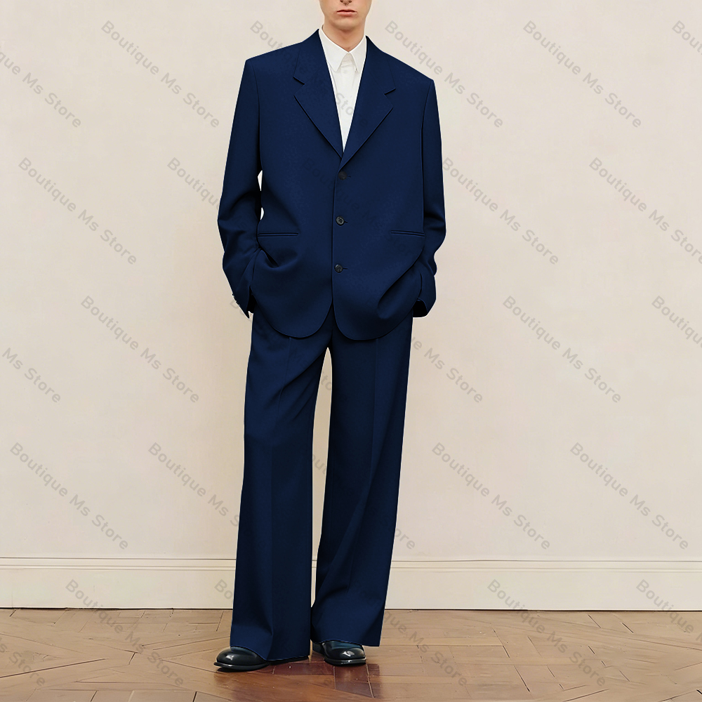 Męski czarny garnitur oversize – Formal Wear For Men In Wedding recenzja i cena