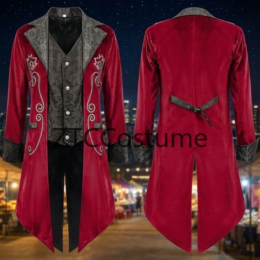 Steampunkowy wiktoriański frak – Men'S Medieval Formal Wear recenzja i cena