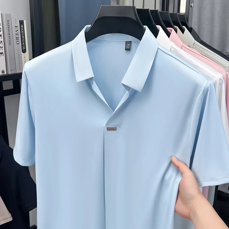 Elegancka koszula męska z krót – Men'S Polo Formal Wear recenzja i cena